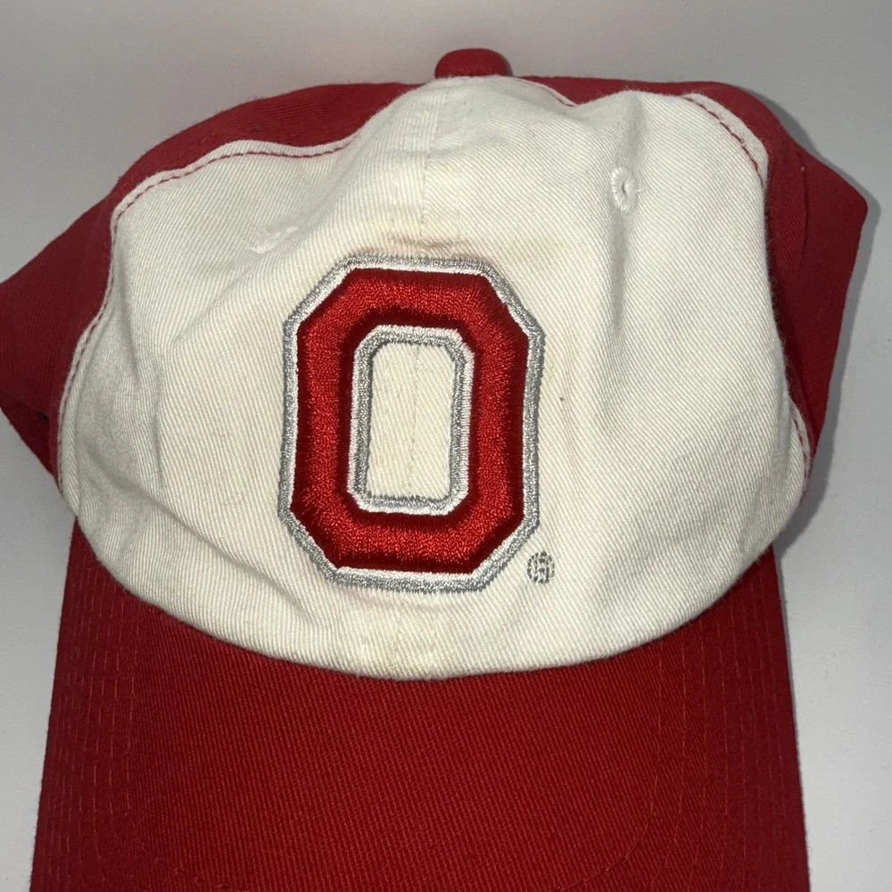 Ohio State Buckeyes Hat Cap Strap Back Red White Mens NCAA Football‎ Starter